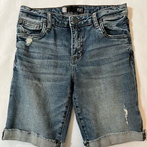 Kut from the Kloth Sophie Bermuda Denim Shorts